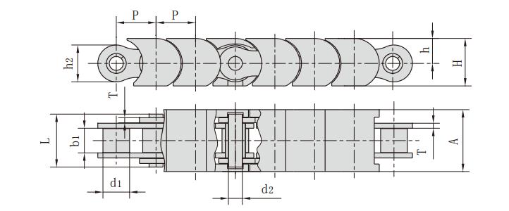 12B-TP_<font color='red'><font color='red'>頂板</font><font color='red'>輸送</font>鏈</font> <font color='red'>輸送</font>鏈條